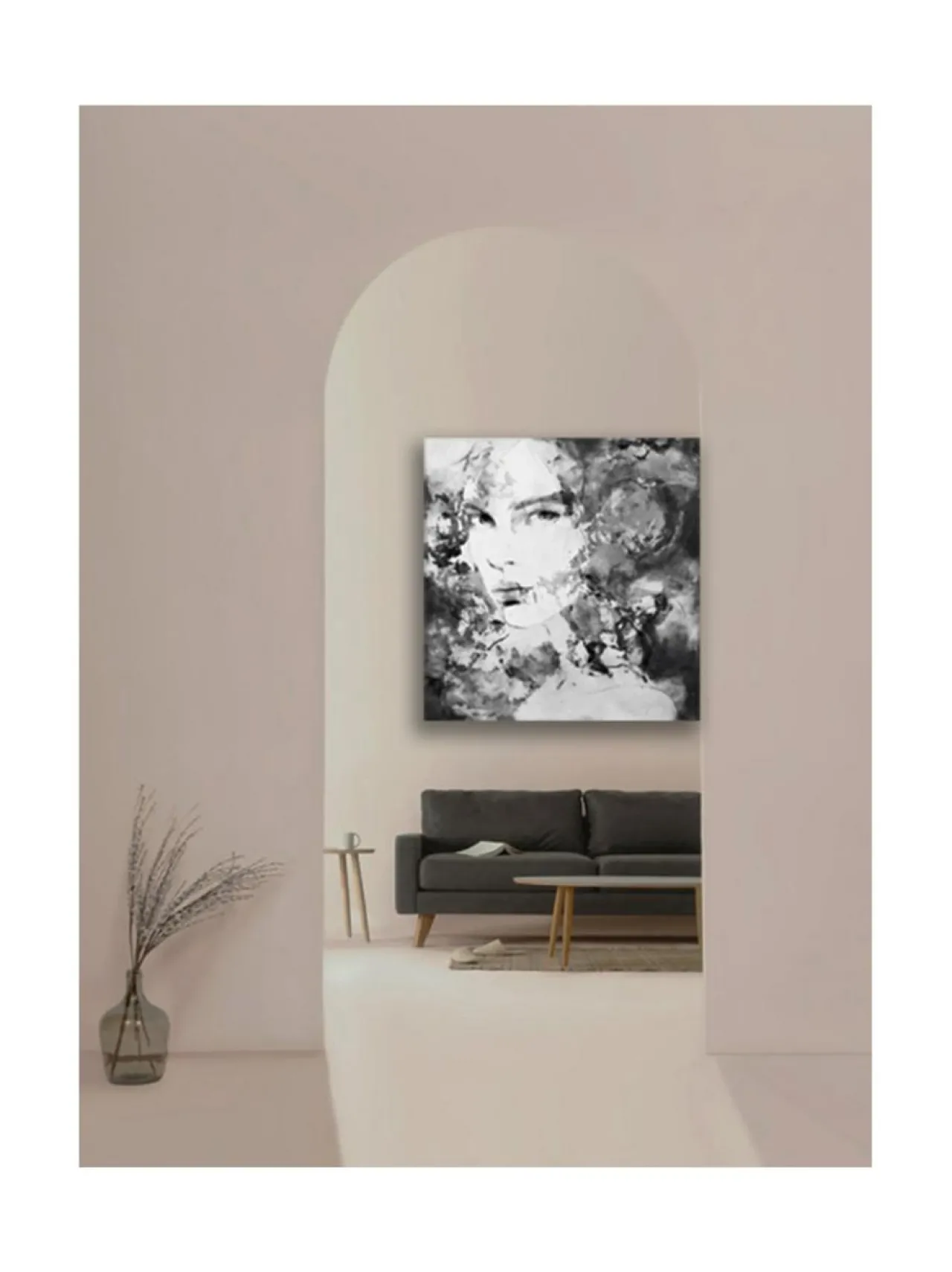 Jenniemilia Design , KATA, voimanainen canvas -taulu 100x100cm^ Taulut & Julisteet