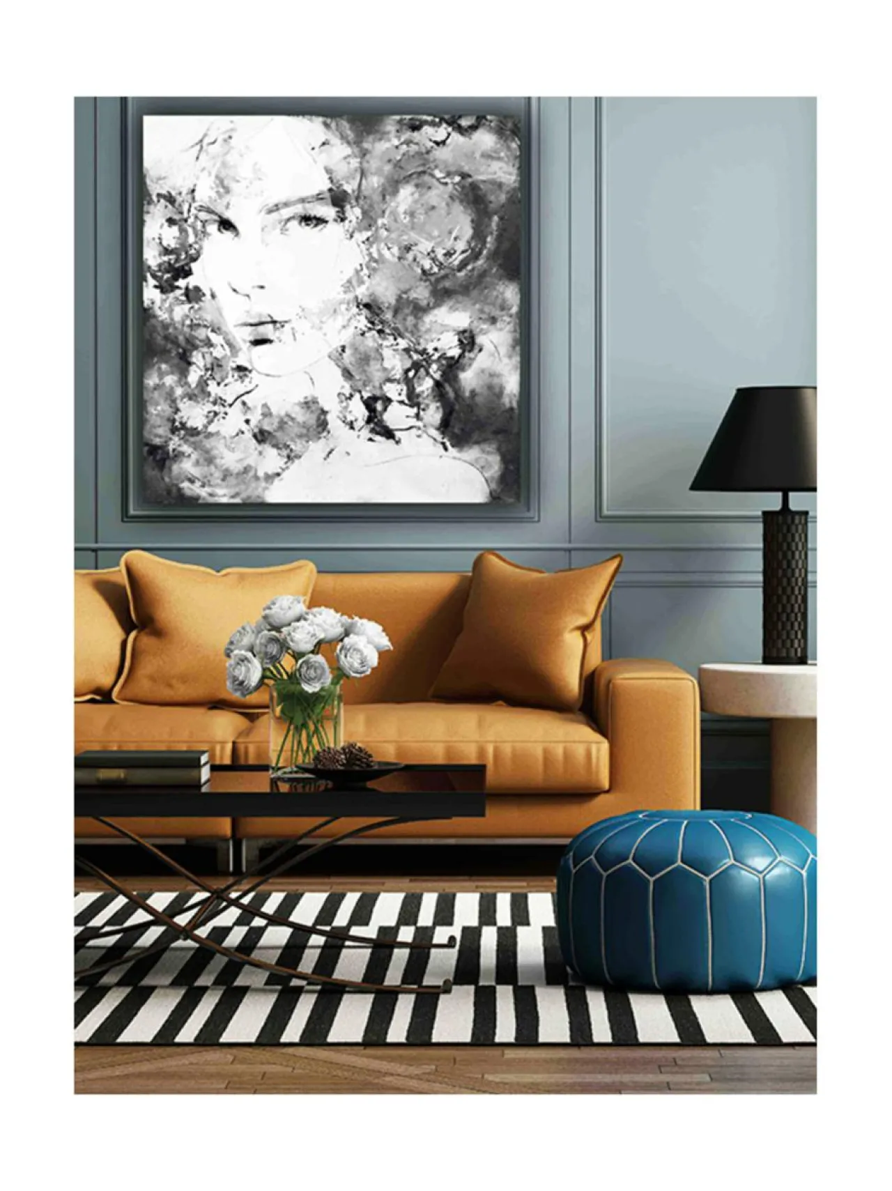 Jenniemilia Design , KATA, voimanainen canvas -taulu 100x100cm^ Taulut & Julisteet