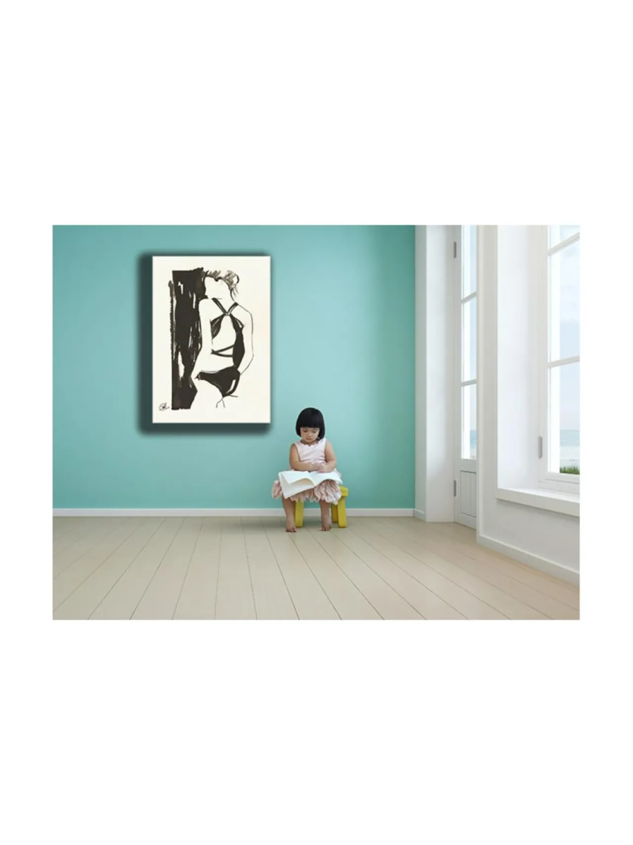 Jenniemilia Design , MOSS voimanainen canvas -taulu 70x120cm^ Taulut & Julisteet