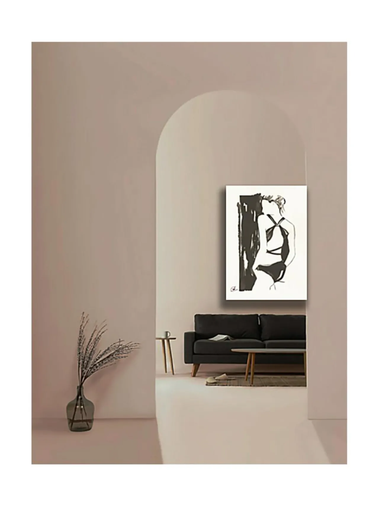 Jenniemilia Design , MOSS voimanainen canvas -taulu 70x120cm^ Taulut & Julisteet