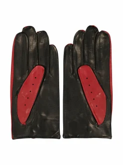 Käsineet<Sauso Jeri Driver -nahkakäsineet DEEP RED/BLACK
