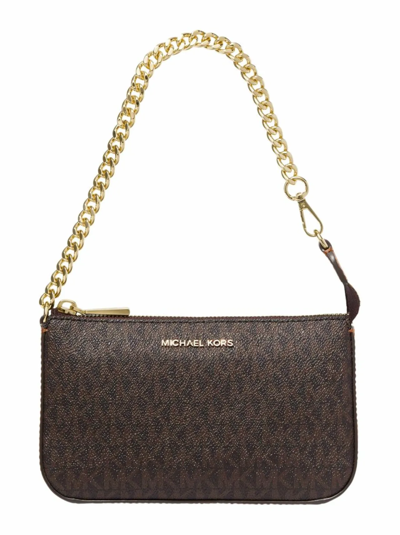 Olkalaukut<Michael Michael Kors Jet Set Medium Chain Pouchette -laukku 200 BROWN