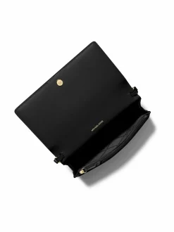 Olkalaukut<Michael Michael Kors Jet Set Medium Crossbody -nahkalaukku 001 BLACK