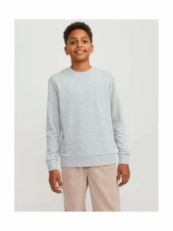 Colleget & Hupparit<JACK & JONES junior JjeBradley-collegepaita LIGHT GREY MELANGE