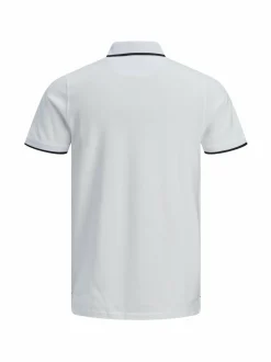 Pitkähihaiset Trikoopaidat|Pitkähihaiset Trikoopaidat<JACK & JONES junior JjePaulos Polo -pikeepaita WHITE DETAIL:SLIM FIT