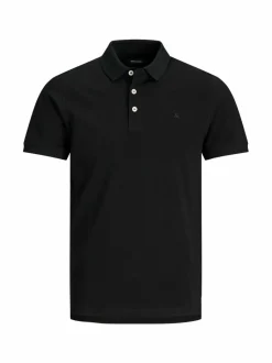 Pitkähihaiset Trikoopaidat|Pitkähihaiset Trikoopaidat<JACK & JONES junior JjePaulos Polo -pikeepaita BLACK DETAIL:TONAL/BLACK/SLIM