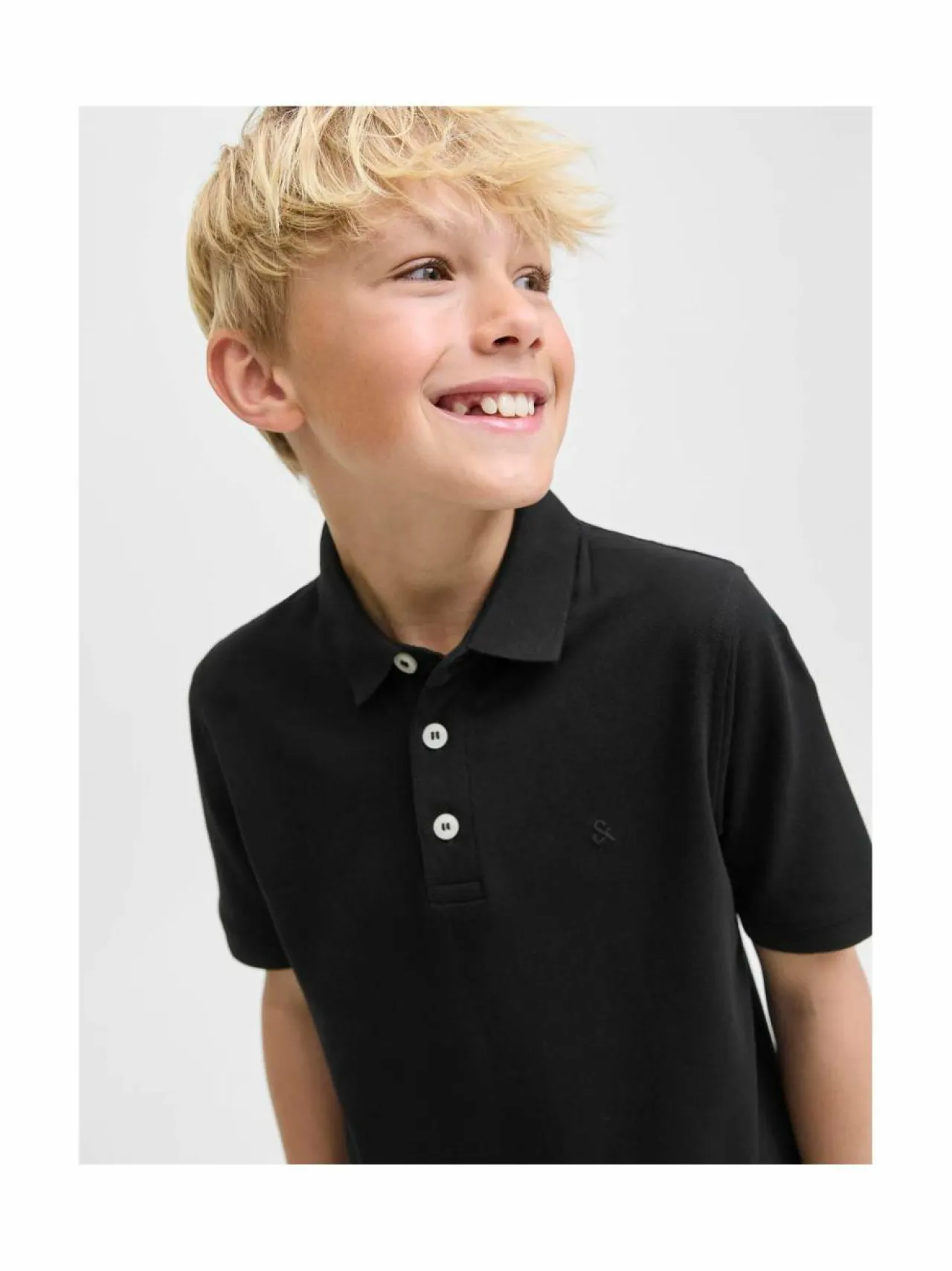 Pitkähihaiset Trikoopaidat|Pitkähihaiset Trikoopaidat<JACK & JONES junior JjePaulos Polo -pikeepaita BLACK DETAIL:TONAL/BLACK/SLIM