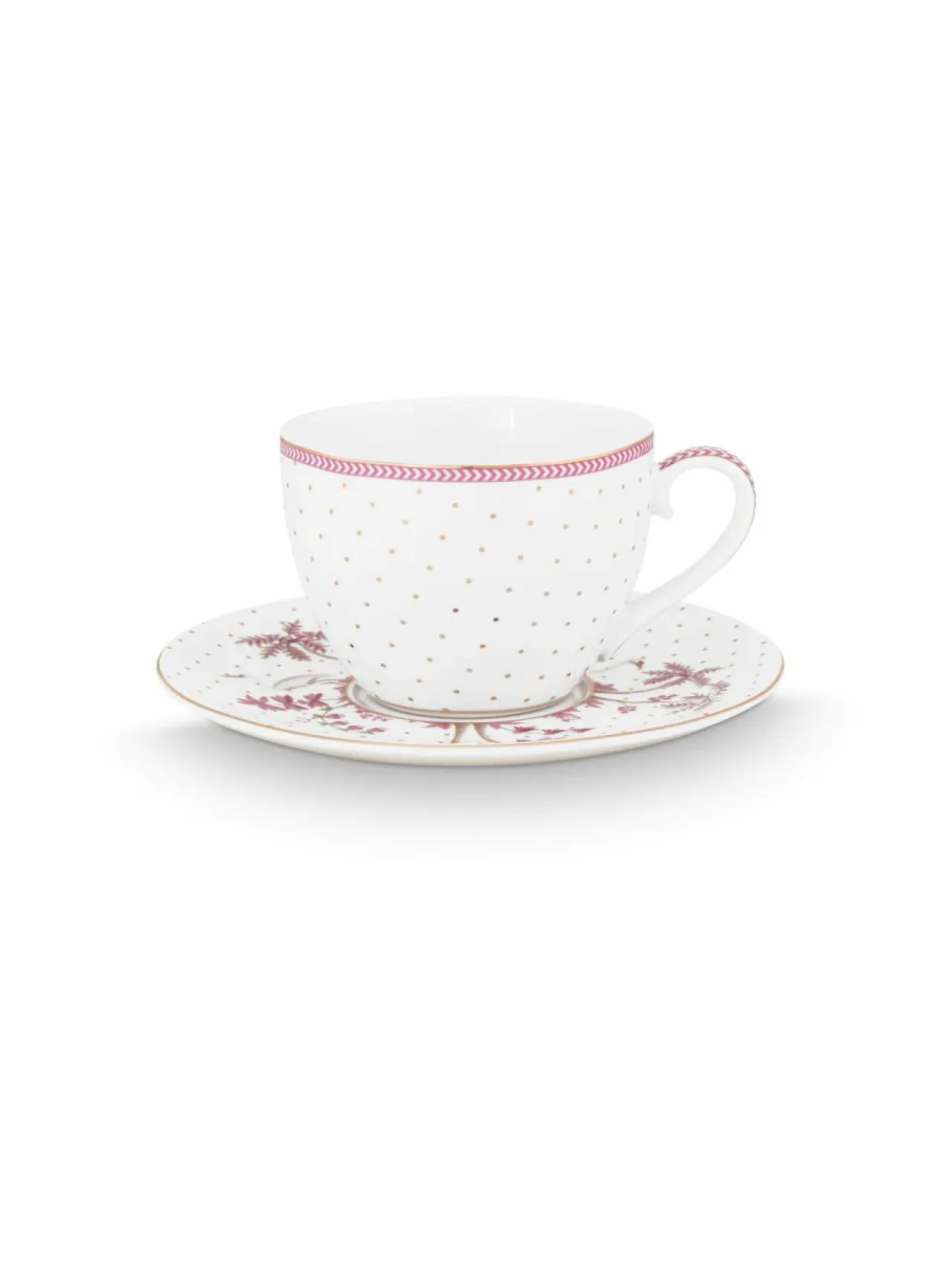 PIP Studio Jolie Dots - kuppi ja lautanen 280 ml^ Mukit & Kupit & Asetit