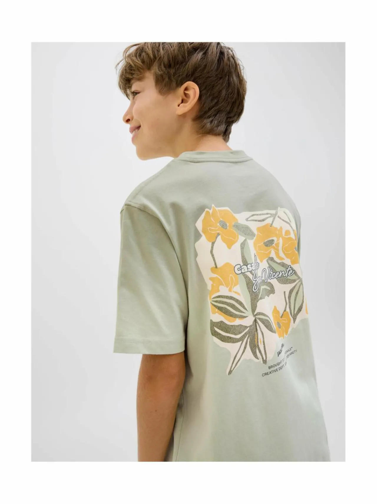T-Paidat|T-Paidat<JACK & JONES junior JorAlmeria t-paita CELADON TINT