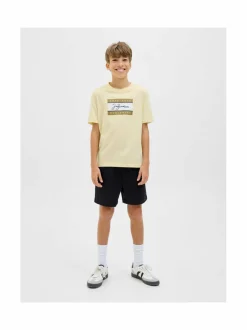 T-Paidat|T-Paidat<JACK & JONES junior JorFrederiksberg Boxscript T-paita DOUBLE CREAM PRINT:SS25