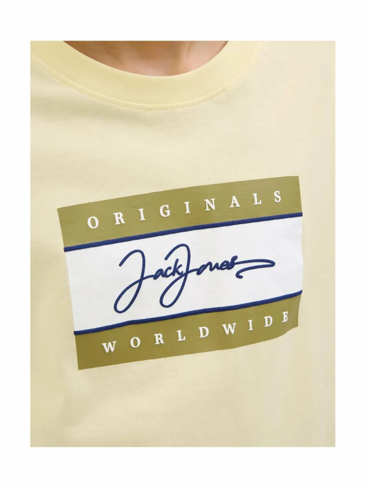 T-Paidat|T-Paidat<JACK & JONES junior JorFrederiksberg Boxscript T-paita DOUBLE CREAM PRINT:SS25