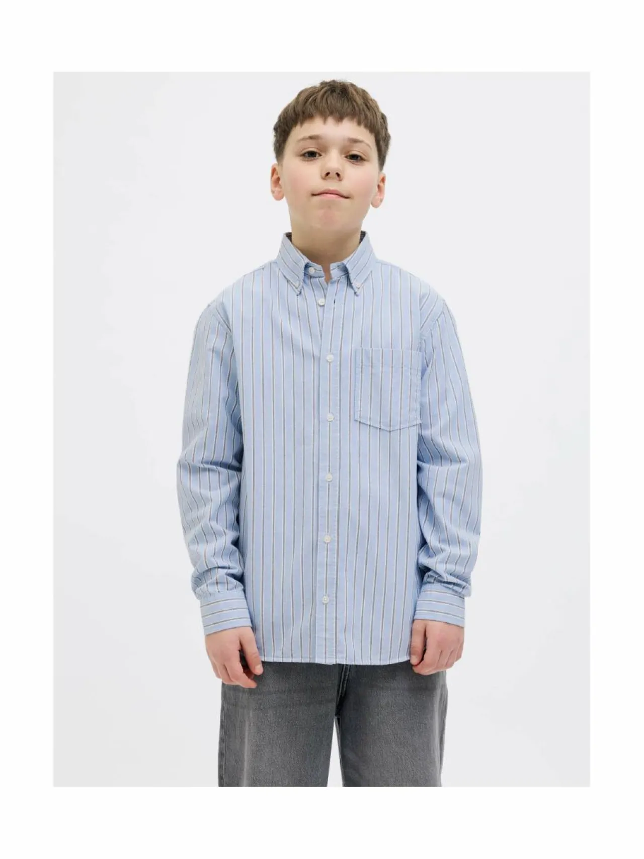 Paidat|Paidat<JACK & JONES junior JorTheo Boxy Oxford -kauluspaita CASHMERE BLUE STRIPES:STRIPES