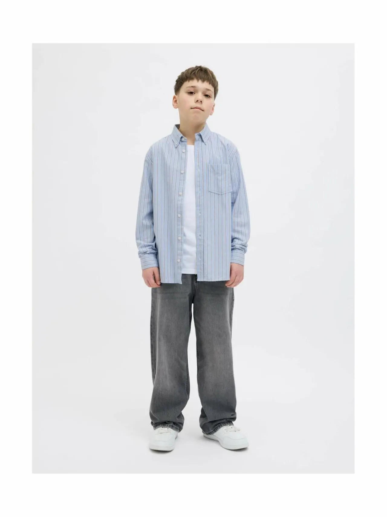 Paidat|Paidat<JACK & JONES junior JorTheo Boxy Oxford -kauluspaita CASHMERE BLUE STRIPES:STRIPES