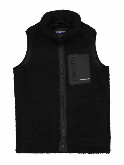 Ulkoiluvaatteet|Ulkoiluvaatteet<JACK & JONES junior Jorvesterbro Teddy -liivi BLACK