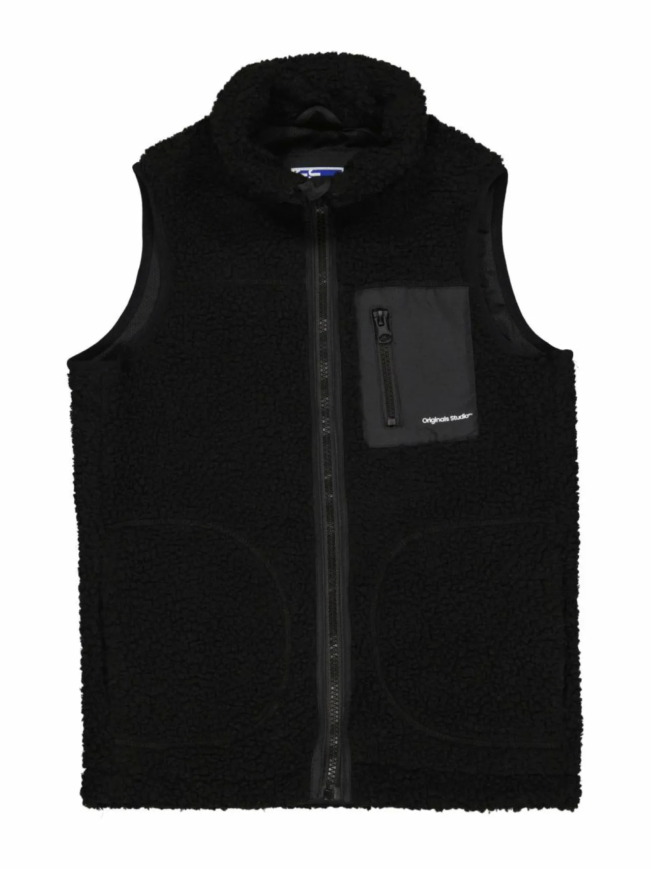 Ulkoiluvaatteet|Ulkoiluvaatteet<JACK & JONES junior Jorvesterbro Teddy -liivi BLACK
