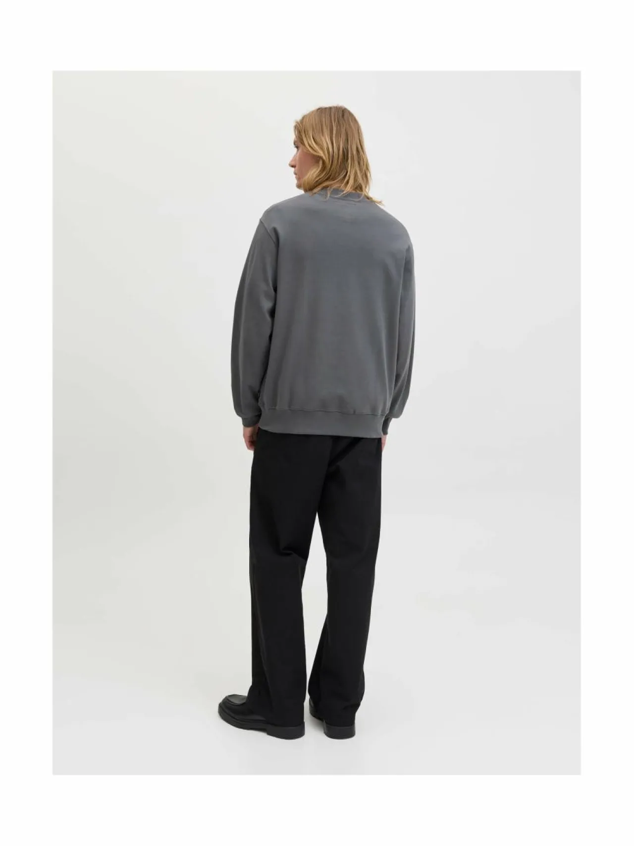 Neuleet<Jack & Jones JprBlachad Branding -collegepaita VOLCANIC ASH