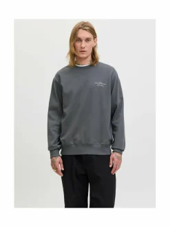 Neuleet<Jack & Jones JprBlachad Branding -collegepaita VOLCANIC ASH