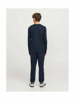Collegehousut & Leggingsit<JACK & JONES junior JpstGordon JJNewSoft -collegehousut NAVY BLAZER PRINT:TONAL