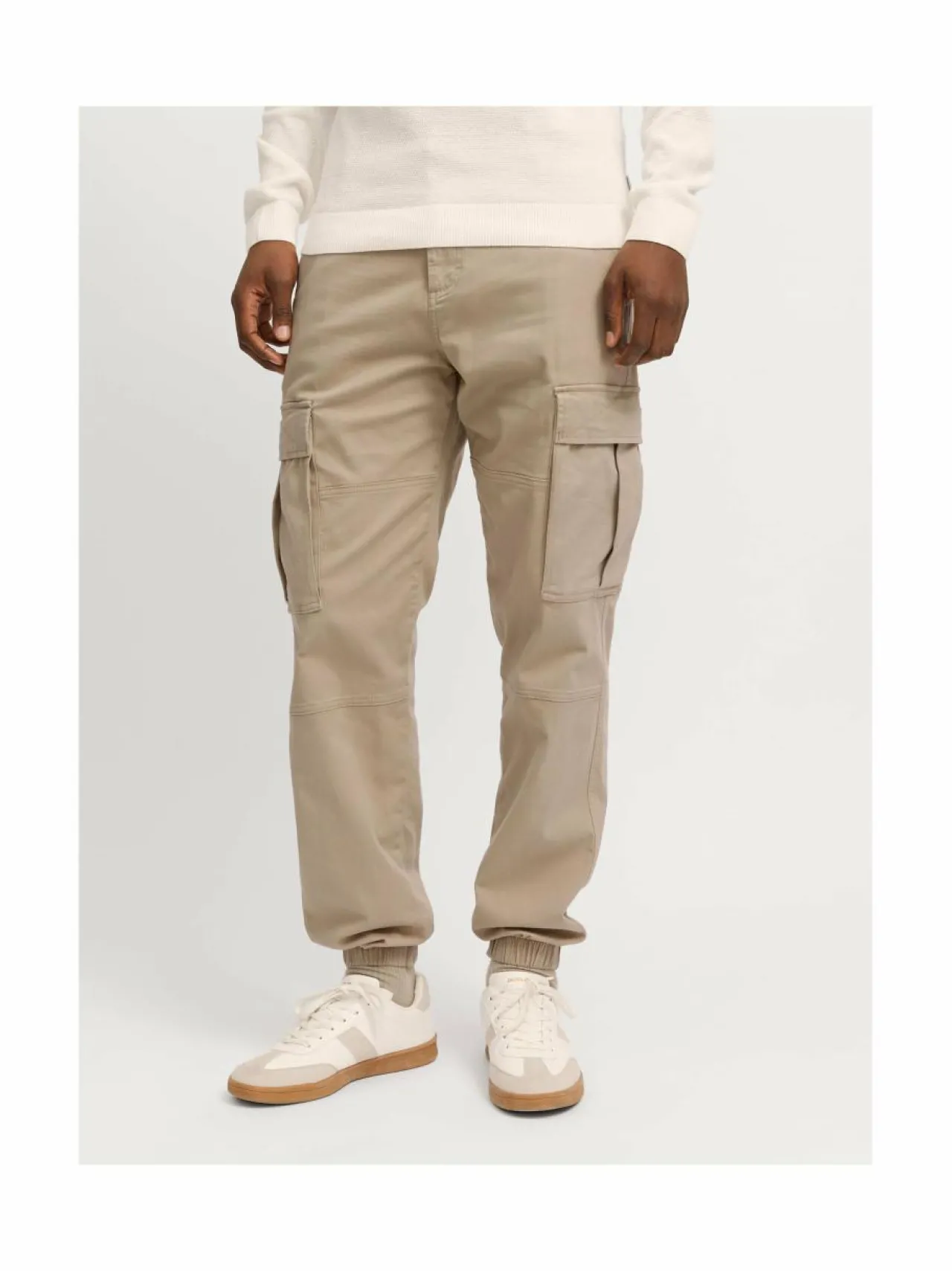 Housut<Jack & Jones JpstKane Jonnie Cuffed Cargo -housut CROCKERY