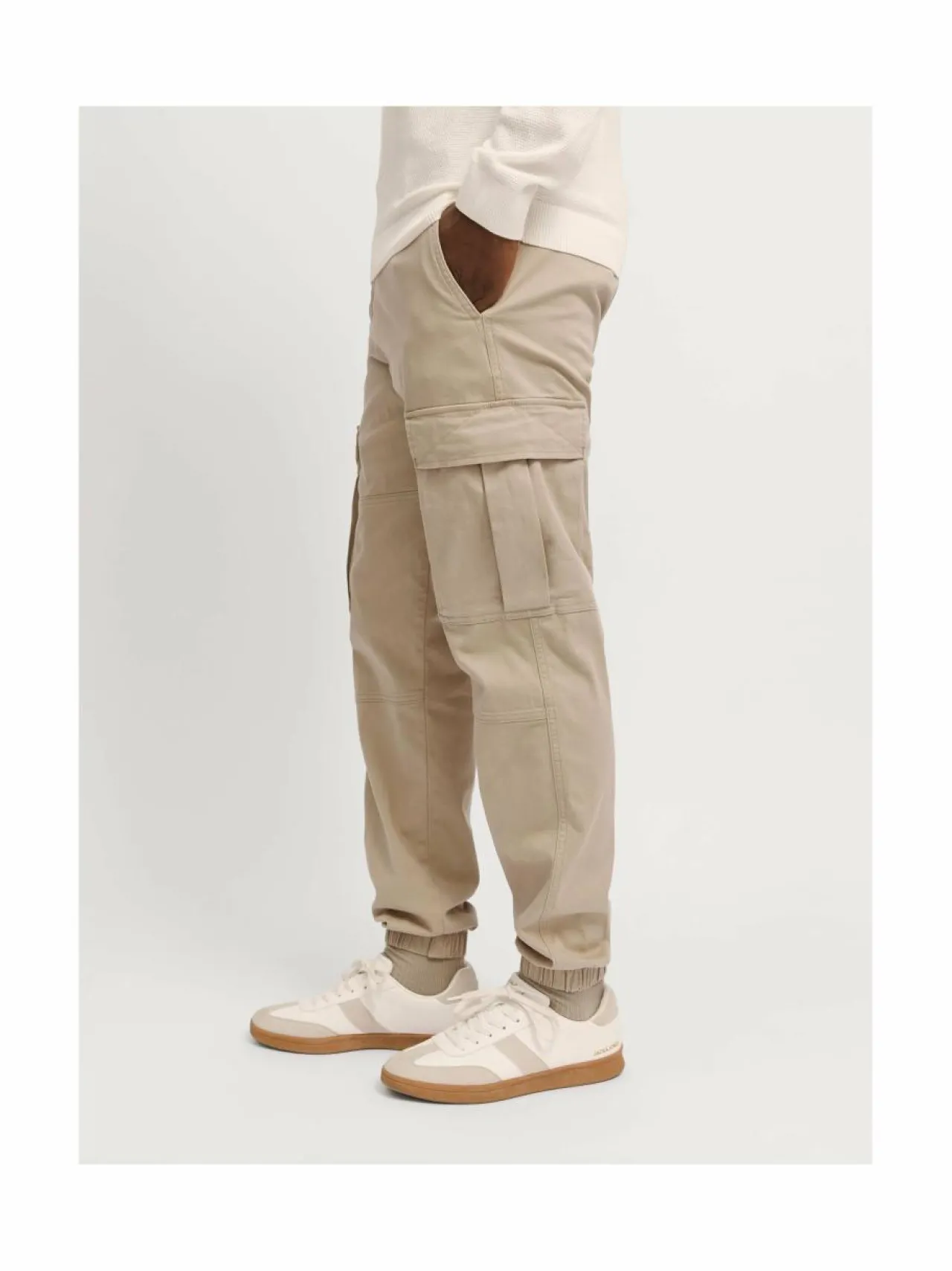 Housut<Jack & Jones JpstKane Jonnie Cuffed Cargo -housut CROCKERY
