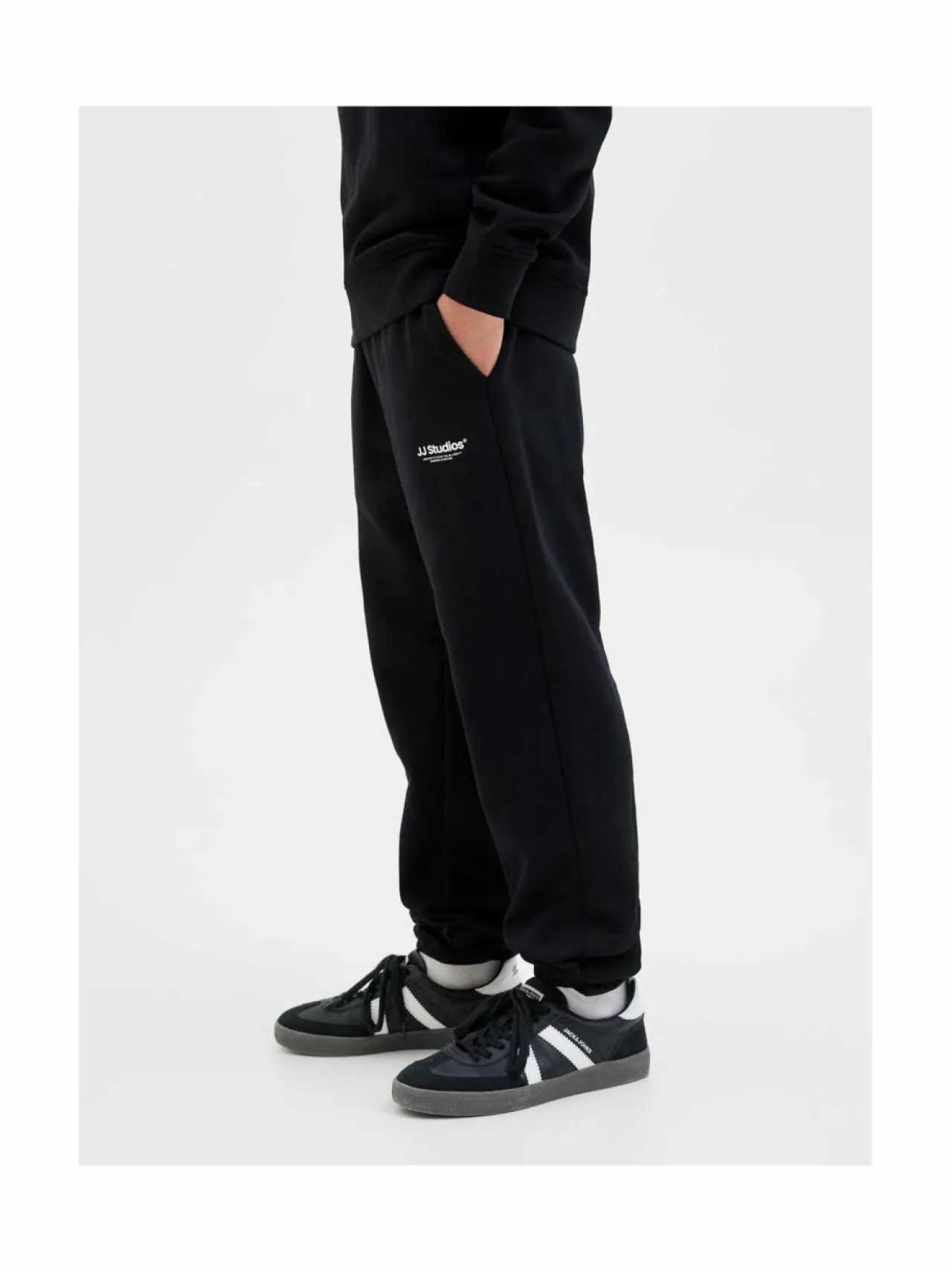 Housut & Jumpsuitit|Housut<JACK & JONES junior JpstKane-collegehousut BLACK