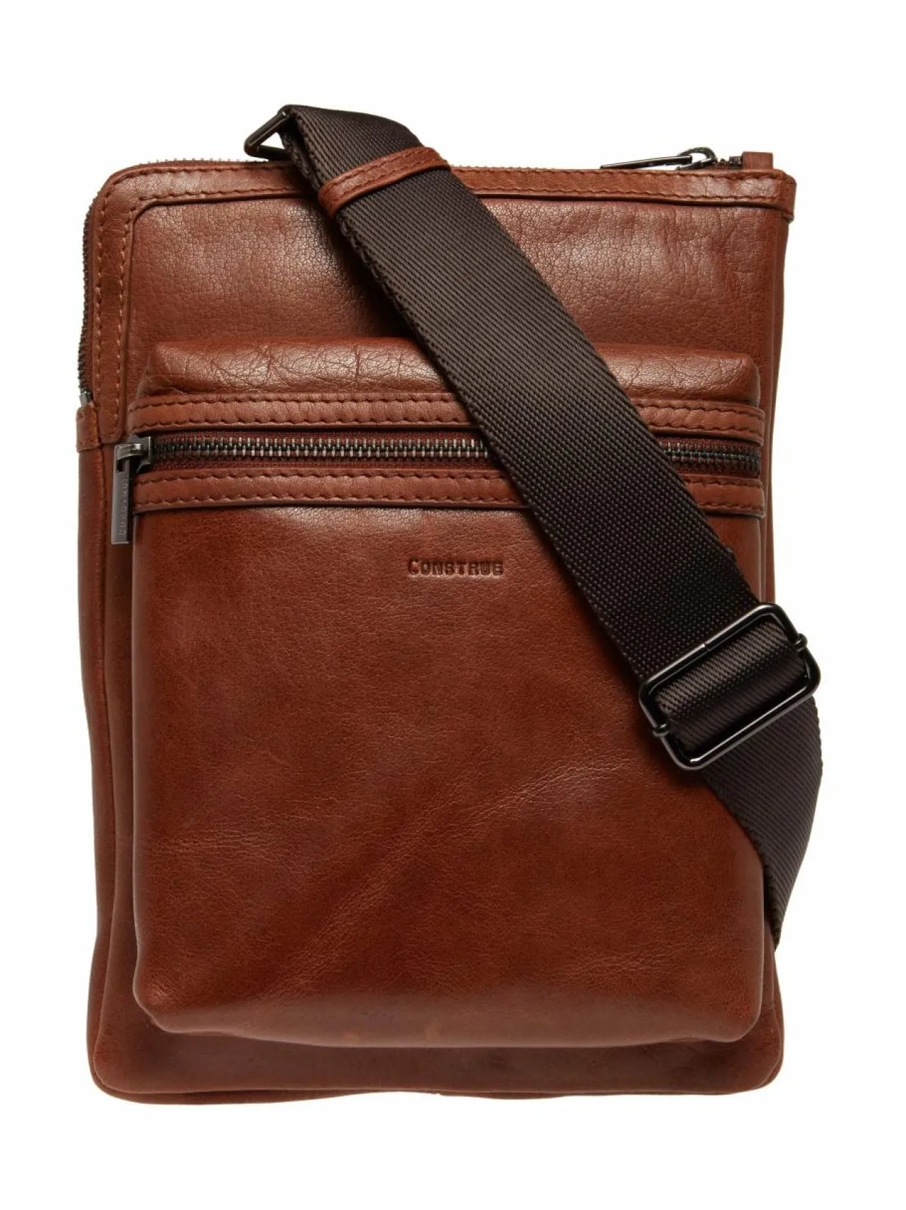 Laukut<CONSTRUE Jude-nahkalaukku 27 x 20 cm BROWN