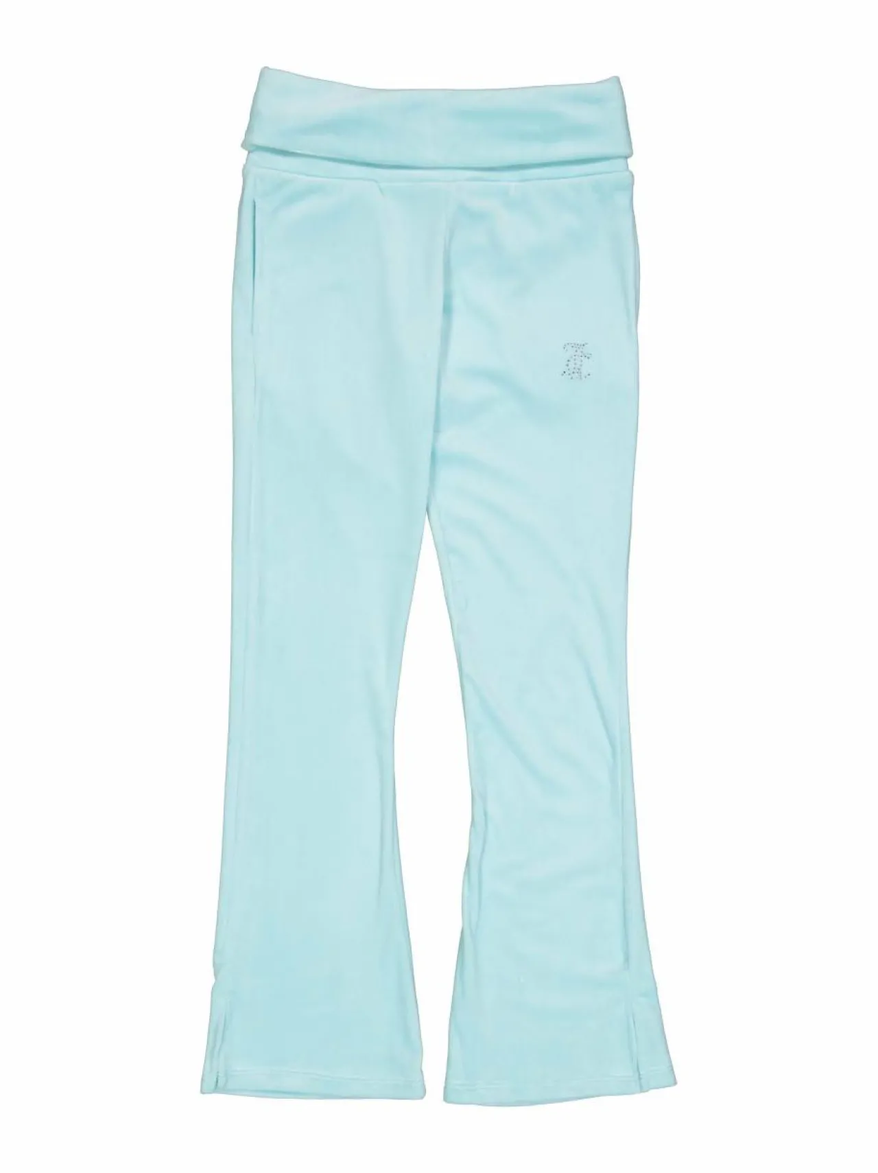 JUICY COUTURE Juicy Fold Over Waist Jogger -samettihousut^ Collegehousut & Leggingsit