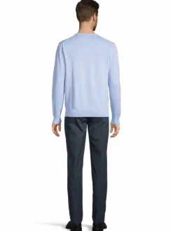 Neuleet<Cap Horn Julian V-neck -puuvillaneule LT. BLUE 1157