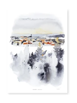 Taulut & Julisteet<ESTER VISUAL Juliste Rovaniemi Pöyliövaaralta 50x70 cm