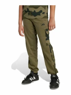 Housut|Housut & Jumpsuitit<adidas Sportswear Junior Camo 3 Stripes -reisitaskuhousut JN2218 OLISTR/BLACK