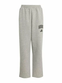 Housut & Jumpsuitit<adidas Sportswear Junior Fleece -collegehousut JW2386 MGREYH/BLACK