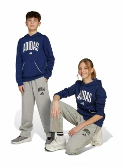 Housut & Jumpsuitit<adidas Sportswear Junior Fleece -collegehousut JW2386 MGREYH/BLACK