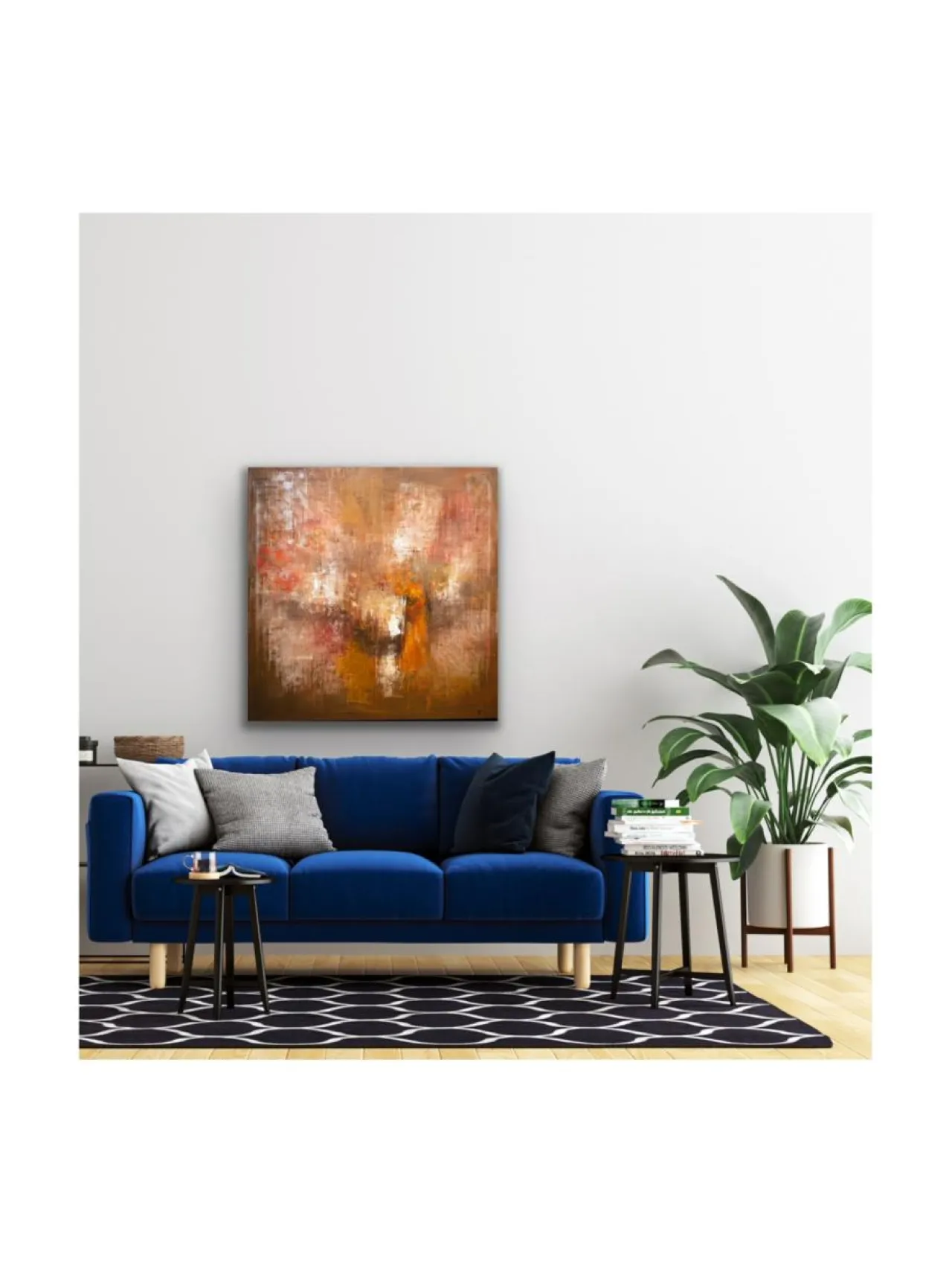 Taulut & Julisteet<Pia Rydman Art Jupiter, öljyvärimaalaus, 90x90 cm