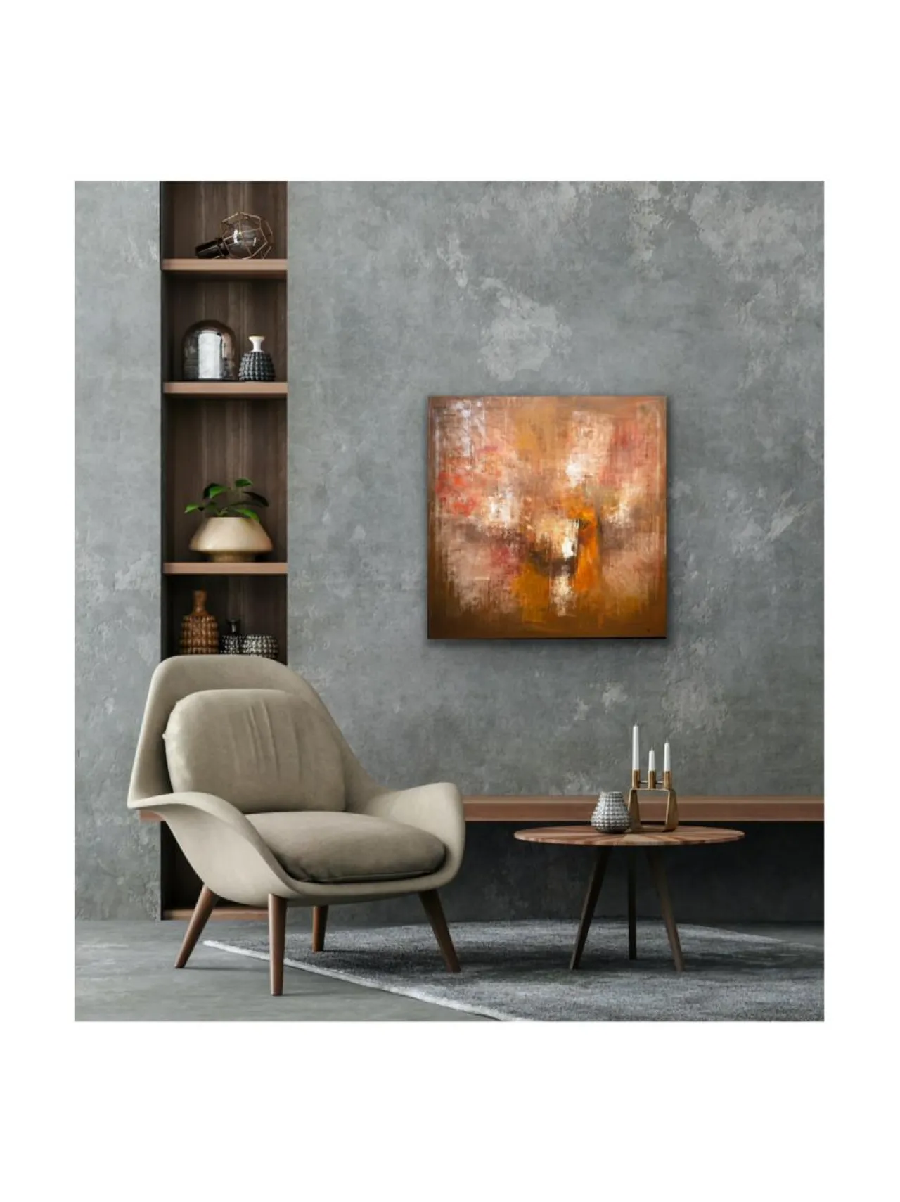 Taulut & Julisteet<Pia Rydman Art Jupiter, öljyvärimaalaus, 90x90 cm