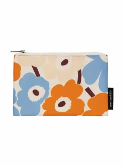 Kylpyhuonetarvikkeet<Marimekko Kaika Mini Unikko -kosmetiikkalaukku 841 OFF WHITE,SAFFRON YELLOW,SKY B