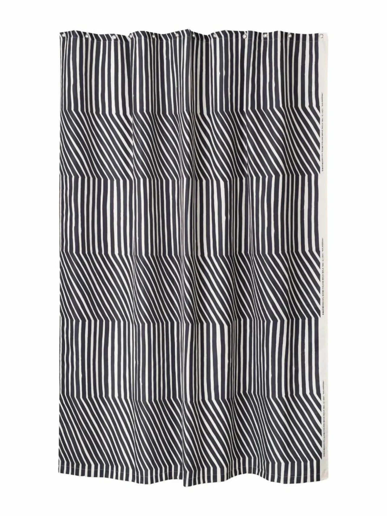 Kylpyhuonetekstiilit<Marimekko Kalasääski-suihkuverho 190 OFF-WHITE, CHARCOAL