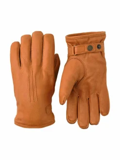 Käsineet<Hestra Karvavuoratut nahkakäsineet CORK (BEIGE)