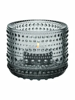 Kynttilät & Lyhdyt<Iittala Kastehelmi-kynttilälyhty HARMAA