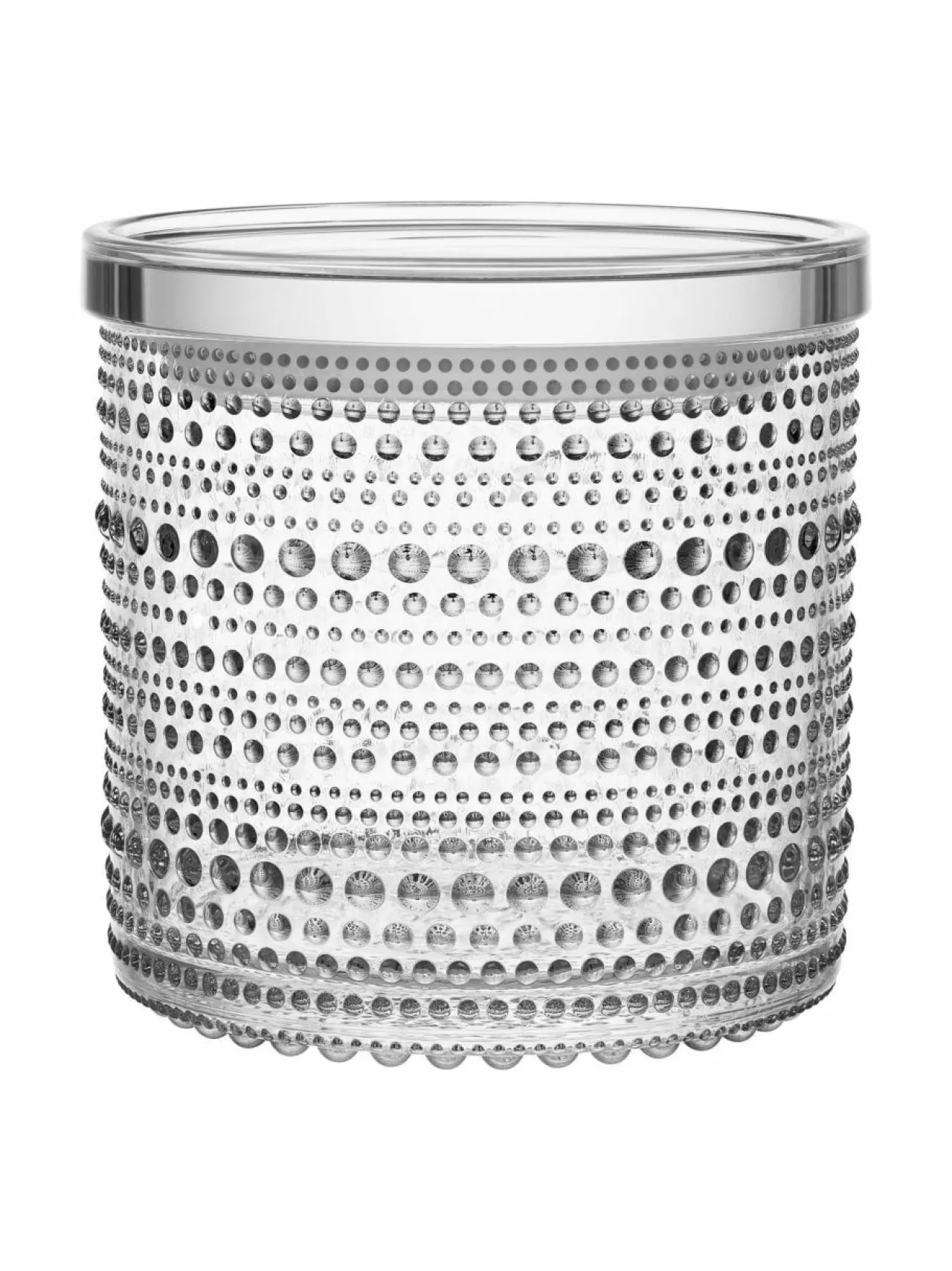 Tarjoiluastiat<Iittala Kastehelmi-purkki 116 x 114 mm KIRKAS
