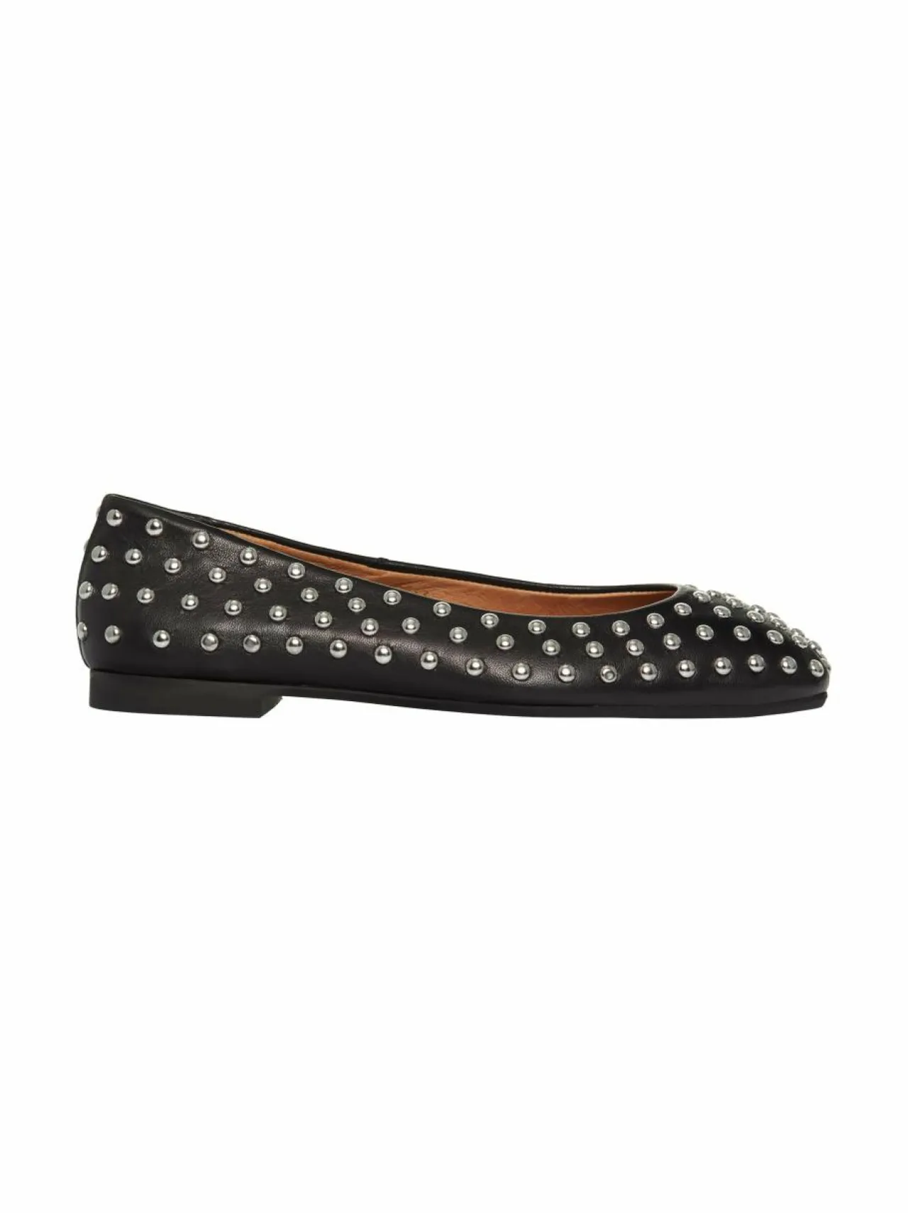 Avokkaat & Korkokengät<PAVEMENT Katie Studs -nahkaballerinat 020 BLACK