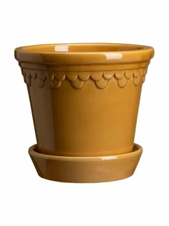 Ruukut & Istutusastiat<Bergs Potter Københavner-ruukku Ø 14 cm AMBER YELLOW