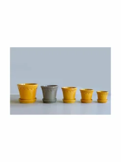 Ruukut & Istutusastiat<Bergs Potter Københavner-ruukku Ø 14 cm AMBER YELLOW