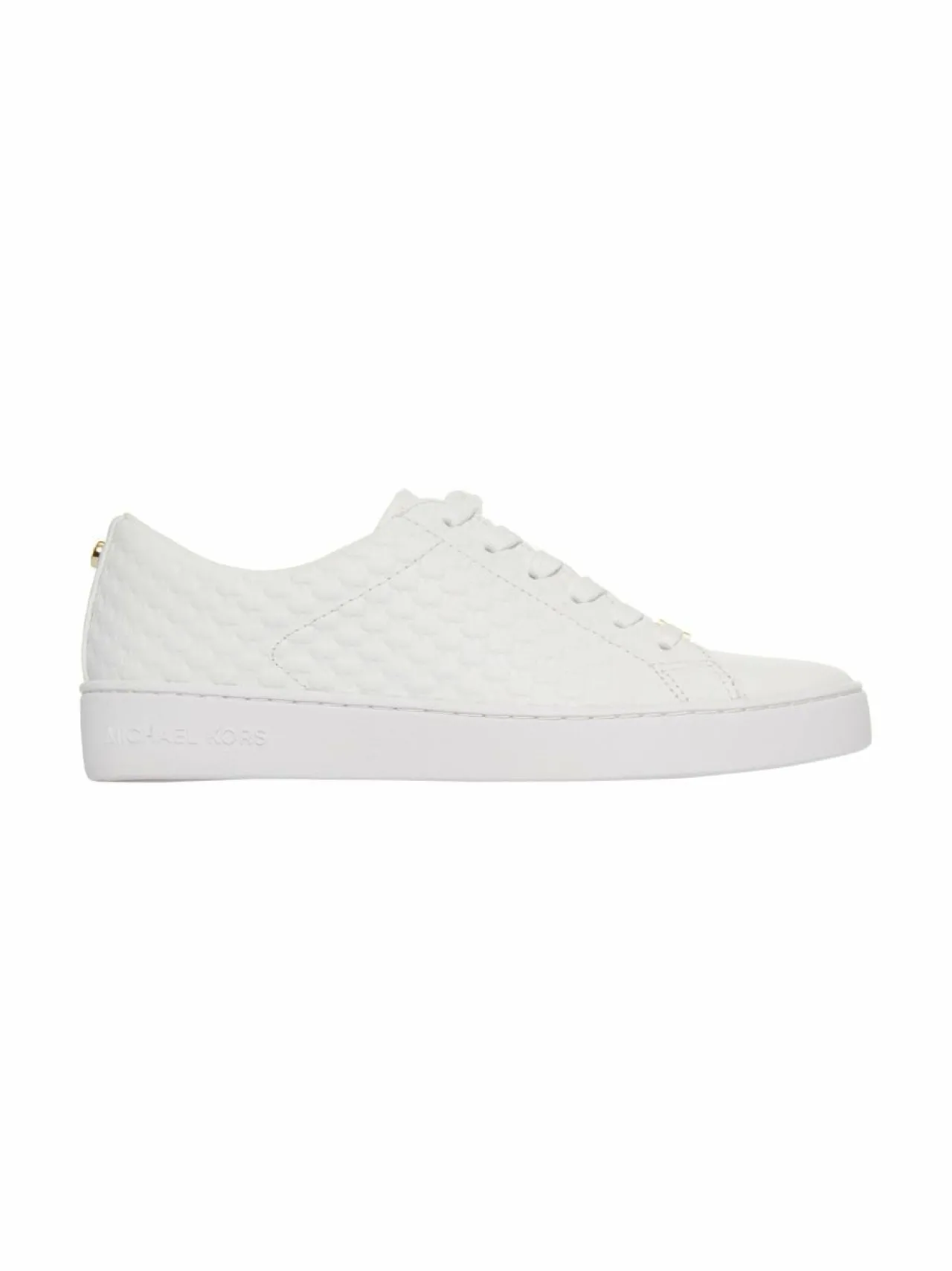 Urheilujalkineet|Tennarit & Sneakerit<Michael Michael Kors Keaton Lace Up -nahkasneakerit 085 OPTIC WHITE