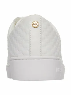 Urheilujalkineet|Tennarit & Sneakerit<Michael Michael Kors Keaton Lace Up -nahkasneakerit 085 OPTIC WHITE