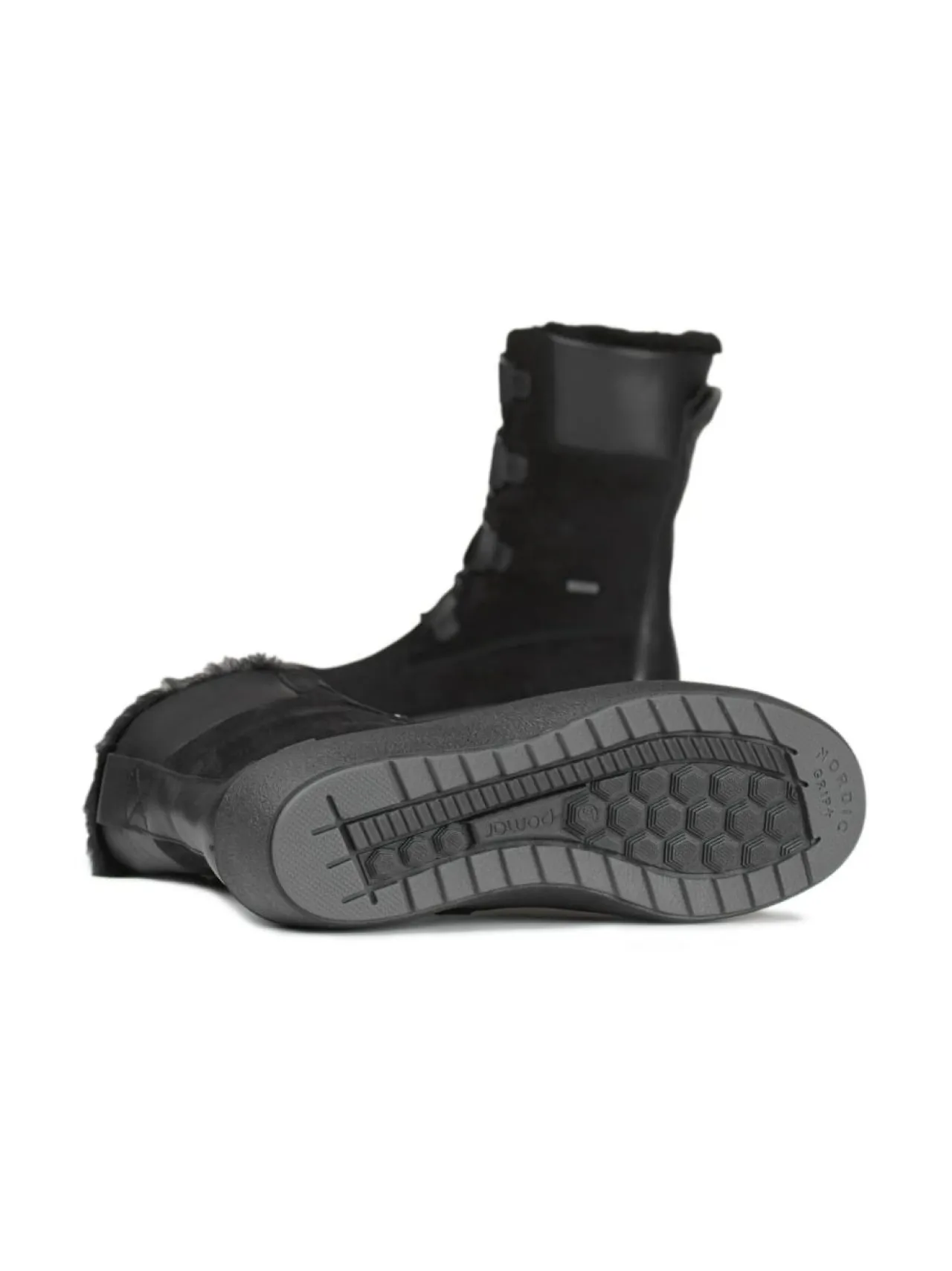 Saappaat<Pomar KIILO Naisten GORE-TEX® talvisaappaat BLCK SUEDE/BLK. NAPPA/FUR L