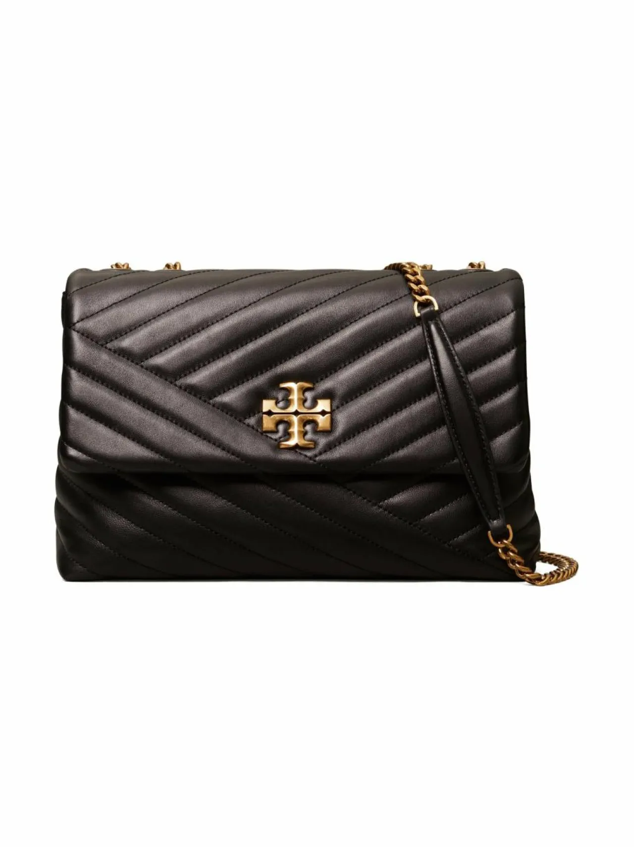 Olkalaukut<Tory Burch Kira Chevron Convertible -nahkalaukku 001 BLACK