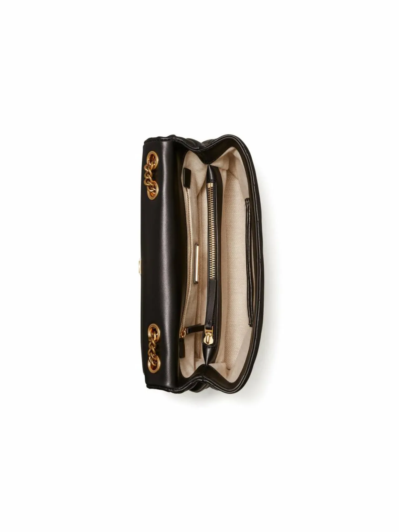 Olkalaukut<Tory Burch Kira Chevron Convertible -nahkalaukku 001 BLACK