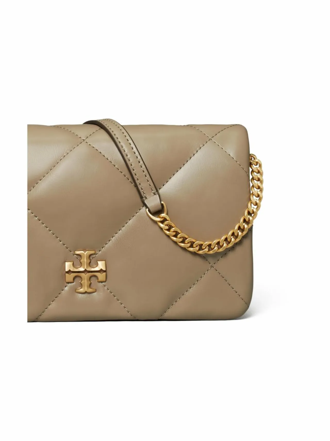 Lompakot & Kotelot<Tory Burch Kira Diamond Quilt Chain -lompakko TAUPE OAK