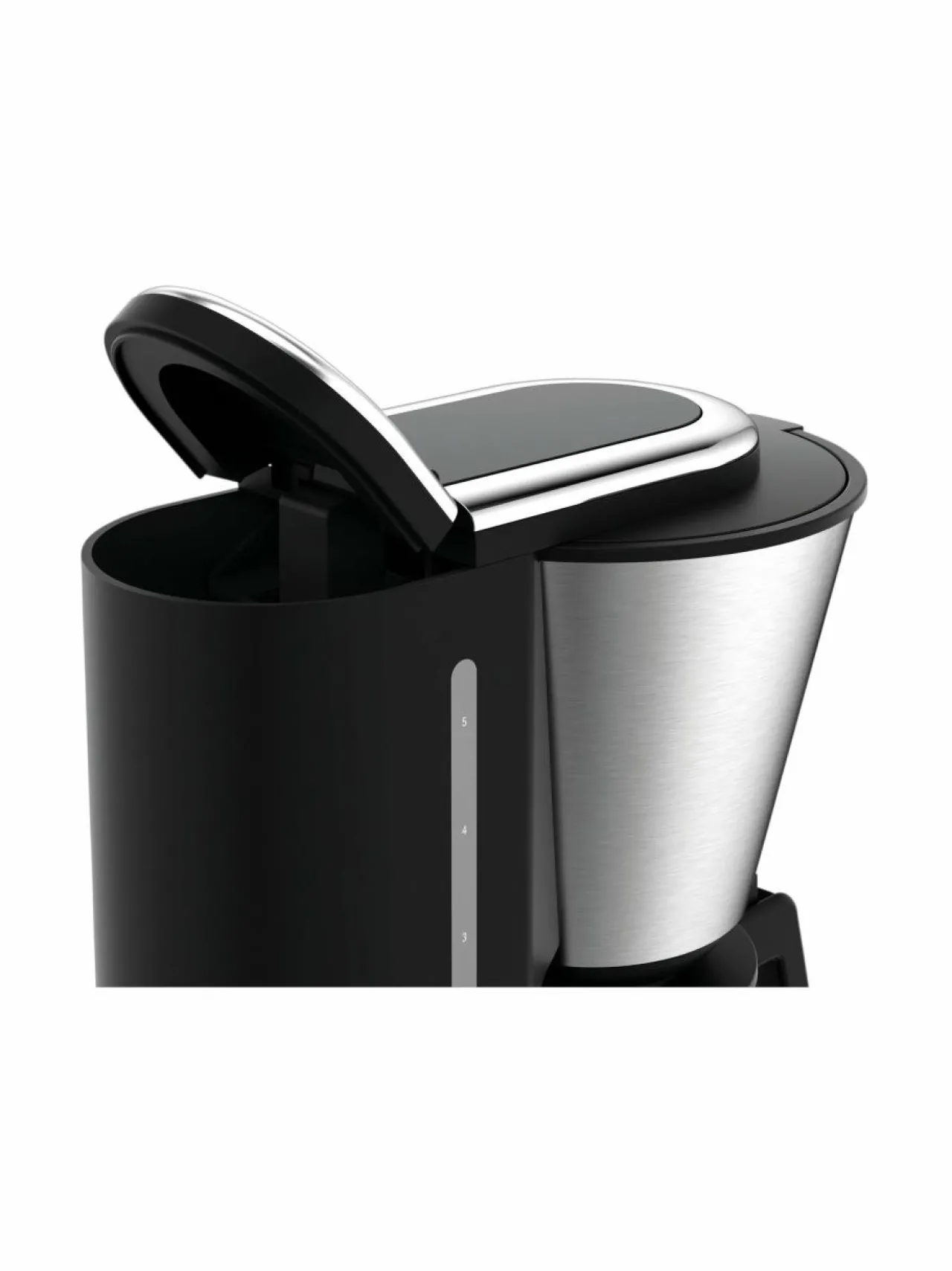 Kahvin- & Vedenkeittimet<WMF KITCHENminis® Aroma -5 kupin kahvinkeitin STEEL, BLACK