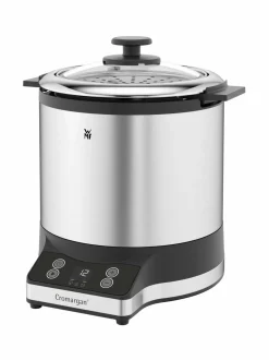 Muut Keittiölaitteet<WMF KitchenMinis® Rice Cooker With To-Go Lunch Box -riisinkeitin CROMARGAN STEEL